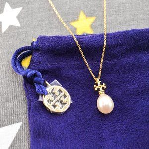 Tory Burch Kira Pearl Pendant Necklace